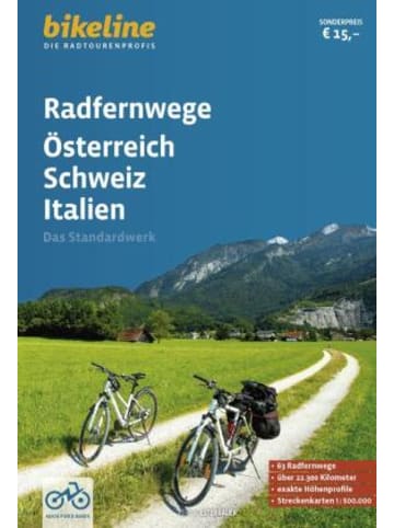Buch - Radfernwege Österreich, Schweiz, Italien