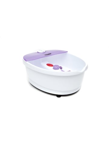 Mesko MS 2152 4-in1 Fußmassagegerät mit Warmhaltefunktion, 75 W in Lila-Weiß