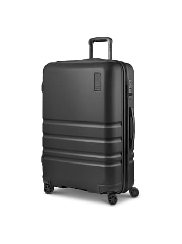 Pro ABS 4 Rollen Trolley 74 cm mit Dehnfalte black