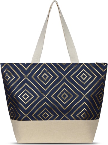 Große Strandtasche Nika in Blau