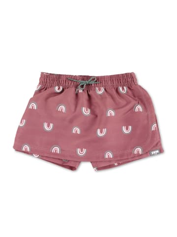 Badeshorts Regenbogen in rosafarben
