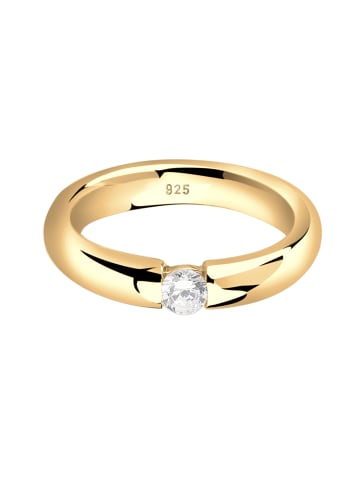 Ring 925 Sterling Silber Verlobungsring in Gold