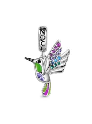Sterling Silber Kolibri Charm Zirkonia