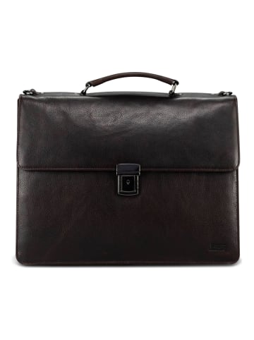 London Aktentasche Leder 40 cm Laptopfach brown