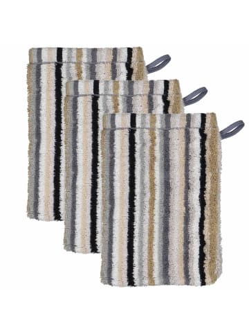 Waschlappen 3er Pack in Beige