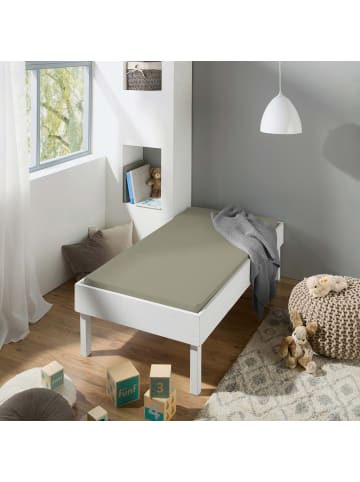 Single-Jersey Kinder-Spannbettlaken San Francisco in taupe