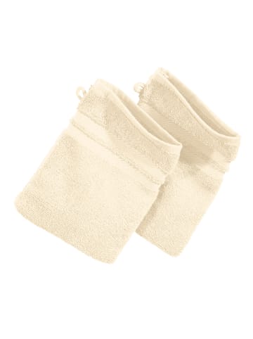 Bio Waschhandschuh 2er-Pack Tübingen in creme