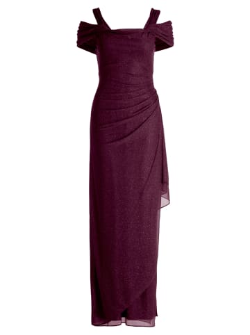 Abendkleid im Glitzer-Look in Grey/Dark Red