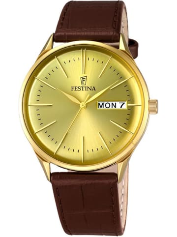 Uhr in Gold