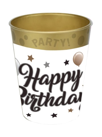 Geburtstag Milestone Happy Birthday Micro Premium Plastikbecher 250 ml