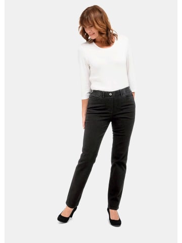 Bequeme Jeansschlupfhose mit Dehnbund in schwarz