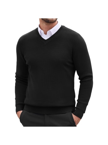 Pullover Mock in Schwarz
