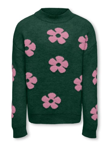 Pullover KOGNAJA L/S FLOWER PULLOVER KNT in pineneedle