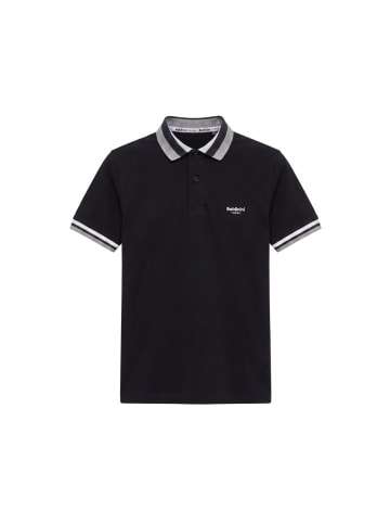 Schwarz Baumwolle Herren Polo