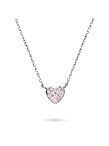 Halskette Heart in silber/rosa