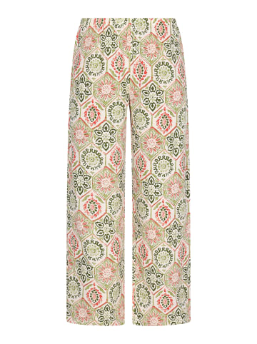 Women Pants in green multicolor