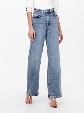 High Waist Denim Stretch Jeans Wide Leg ONLJUICY in Blau