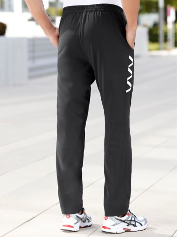 Freizeithose in schwarz-weiß