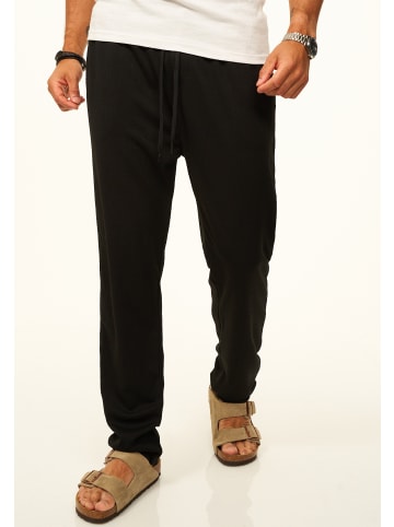 Stoffhose - als Sommerhose mit Gummibund & Kordel im Chinohose Stil in Black
