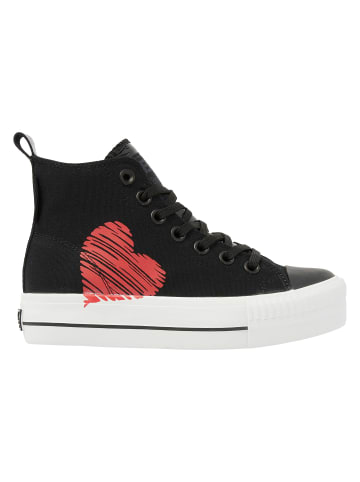 Sneaker Kaya mid in schwarz/herz
