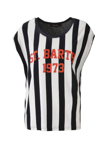 T-Shirt in marine-weiß-rot