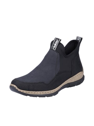 Chelseaboots in schwarz/pazifik/schwarz