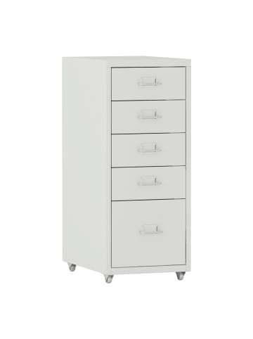 Rollcontainer Kökar in Weiß (H)69cm (B)28cm (T)41cm