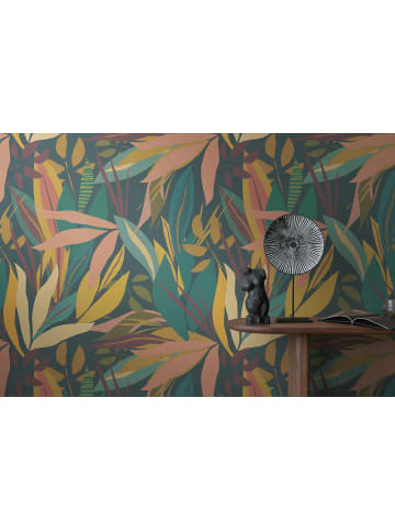 Tapete Anna D'Andrea Palm Leaf Blau