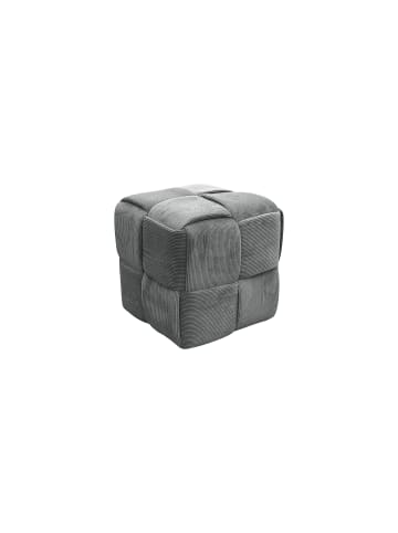 Pouf Urban in grau - B 40, H 41, T 40 cm