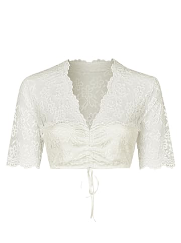 Dirndlbluse halbarm in champagner