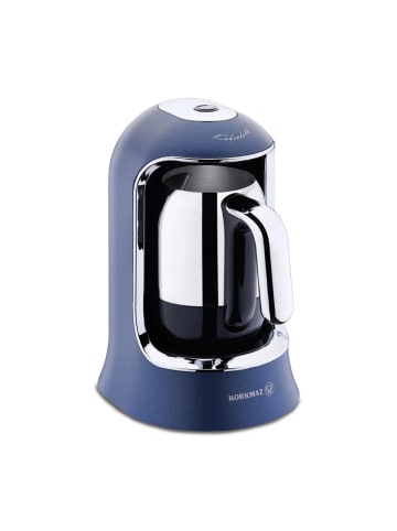 Korkmaz Kahvekolik Mokkamaschine 400W mit traditionellem Köz Geschmack in Blau