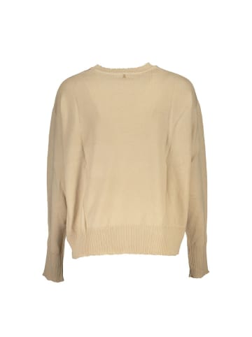 Beige Stoff Damen Pullover