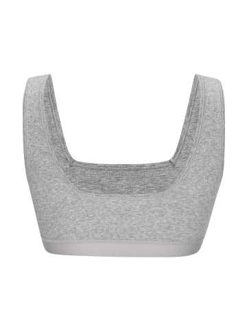 Bustier in grau-meliert