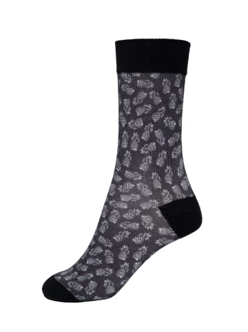 King Kerosin Socken Ananas in schwarz