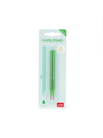 Legami Gelstift 2 Ersatzpatronen - LOVELY FRIENDS REFILL SET - GREEN