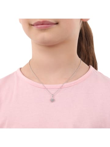 Kette mit Anhänger Silber 925, rhodiniert in Blau