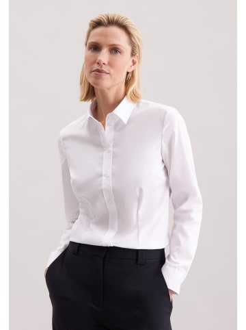 Klassische Bluse Slim in Weiß