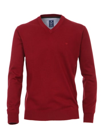 V-Ausschnitt Pullover in rot