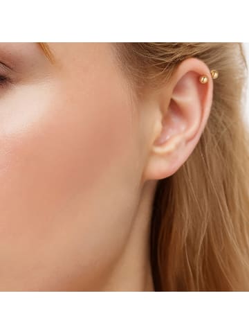 Piercing aus Sterling Silber in gelbgold