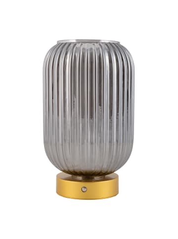 LED Tischleuchte "LUISE" in gold - (L)14 cm x (B)14 cm x (H)23 cm