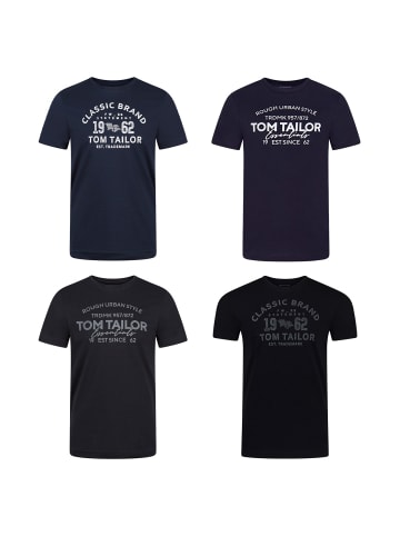 T-Shirt Tom Tailor 4er Pack in Mehrfarbig