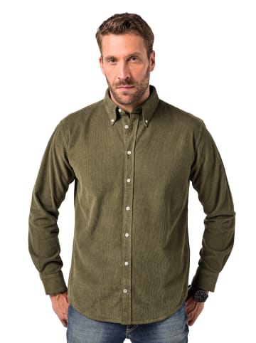 Hemd in dunkles olive