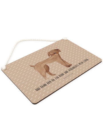 Schild Hund Dogge mit Spruch in Hundeglück