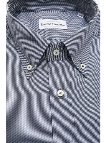 Blau Baumwolle Herren Hemd