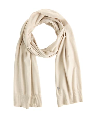 Strickschal in creme melange
