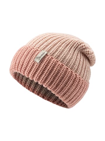Strickmütze Umschlag in zartrosa