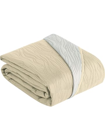 Tagesdecke in beige/creme