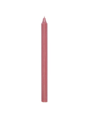 Rustikale Stabkerze 29 cm | Ø 2,2 cm in koral