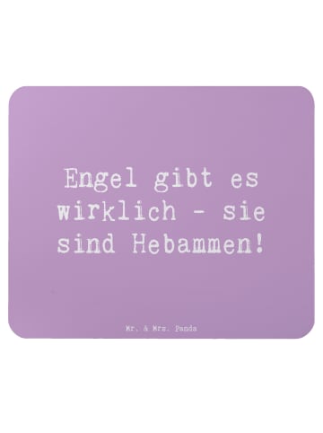 Mouse-Pad Spruch Hebamme Engel mit Spruch in Lavendeltraum