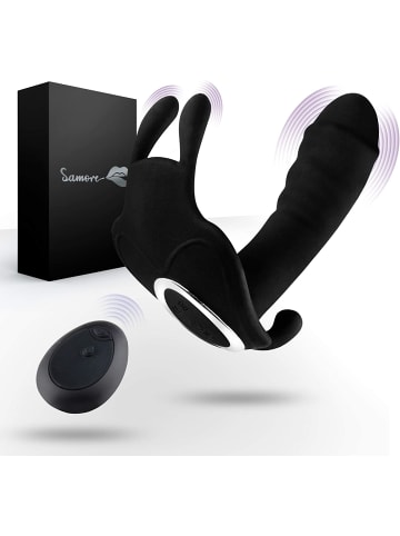 Butterfly-Vibrator mit Fernbedienung in schwarz